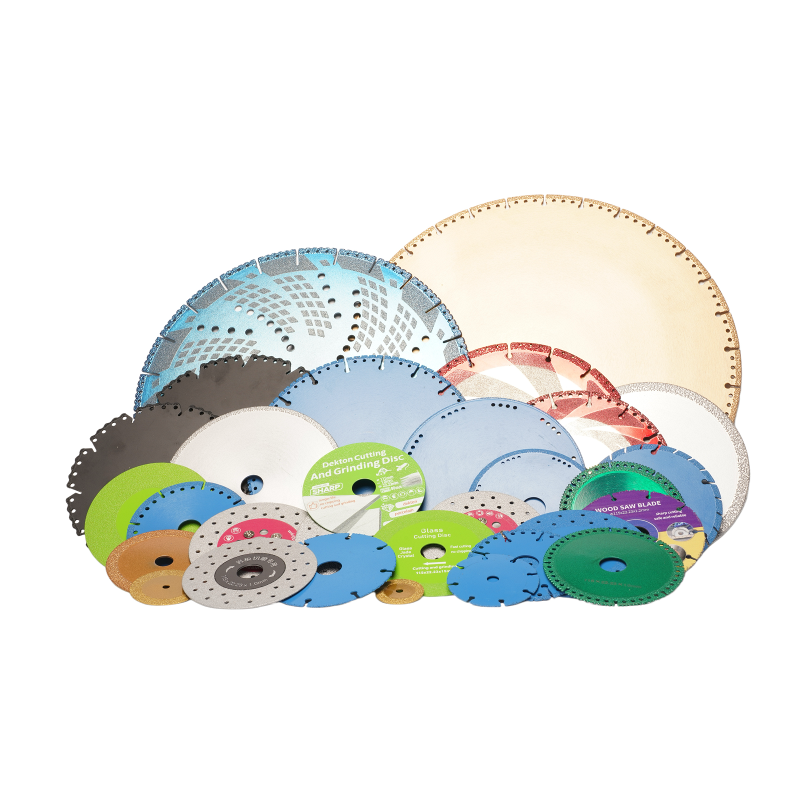 Vacuum brazed diamond saw blades