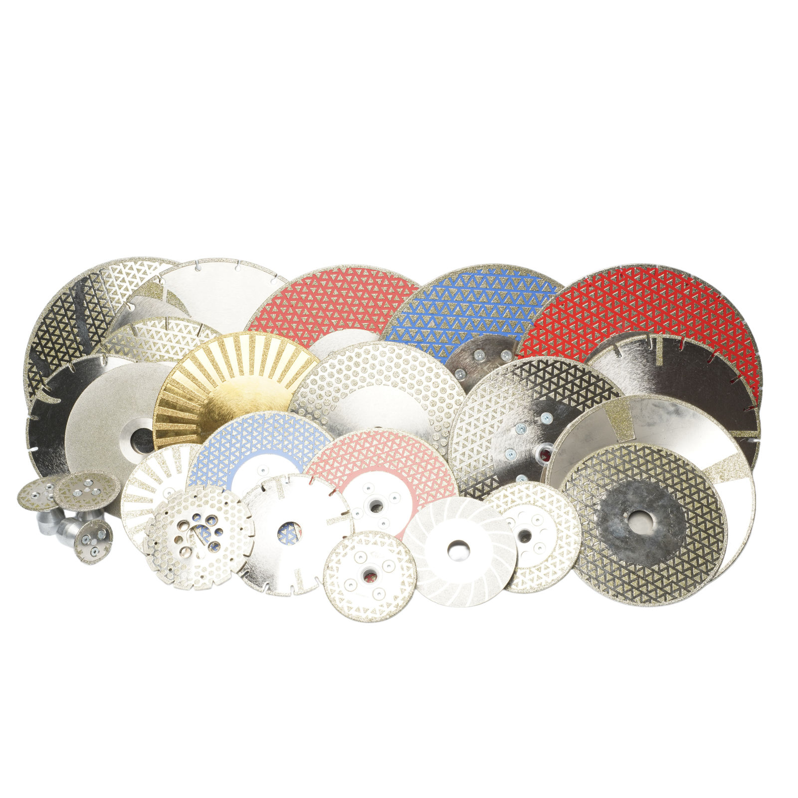 Electroplated diamond drill bit set
