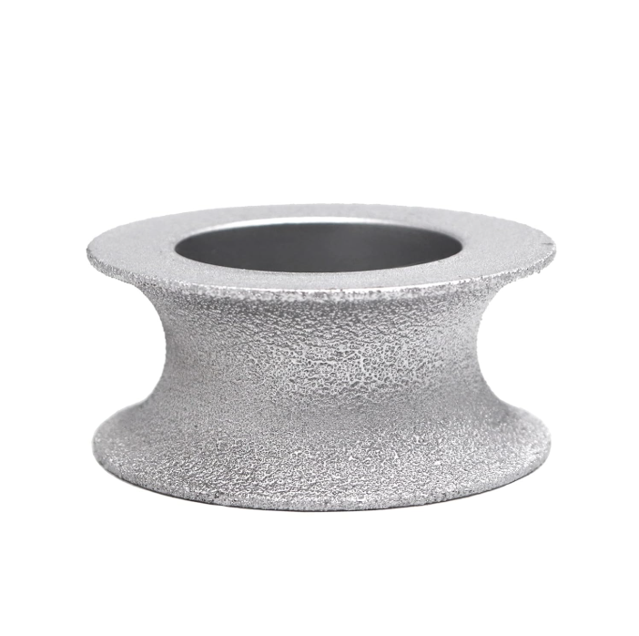 Vacuum-brazed diamond semi-circular edge grinding wheel