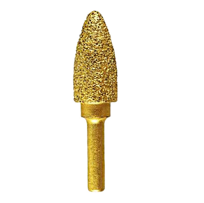 Bullet-shaped Round Diamond Grinding Head for Cast Iron